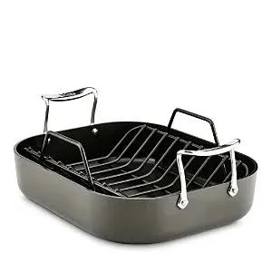 All-Clad Essentials Hard Anodized Nonstick Small Roaster with Rack