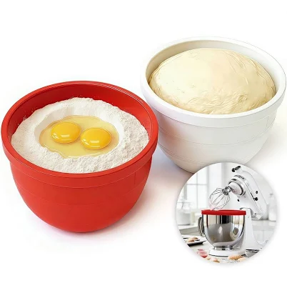 MIXAID Silicone Bowl Insert Liners for KitchenAid Tilt-Head 5 Qt Stand Mixers