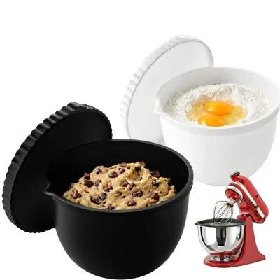 Sweet Jojo Designs Silicone Bowl Liners with Lids for KitchenAid Mixer