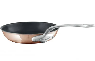 Mauviel M'6 S Induction Copper Nonstick Frying Pan With Cast Stainless Steel Handle