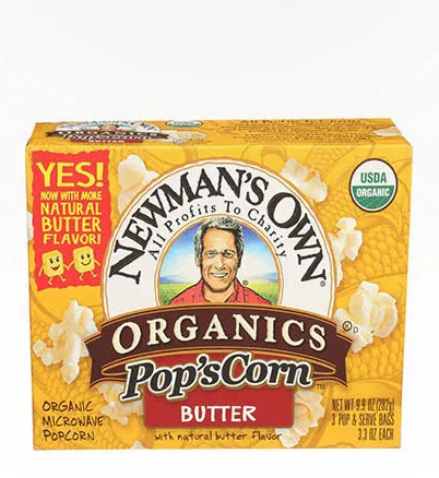 Newman's Own Organic Butter Microwave Popcorn