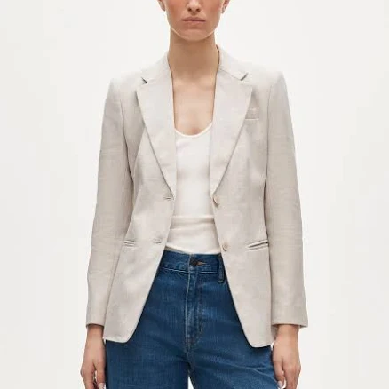 J.Crew Women's Tall Margeaux Stretch Linen Blend Blazer