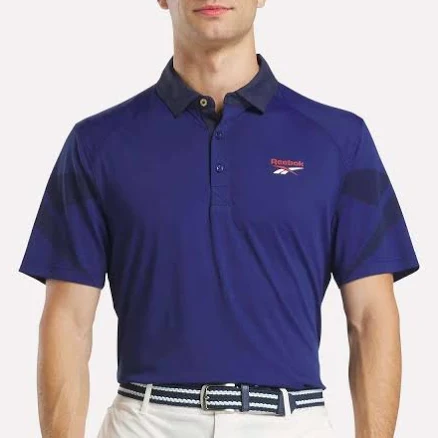 Reebok Men's Signature Vector Colorblocked Polo Shirt