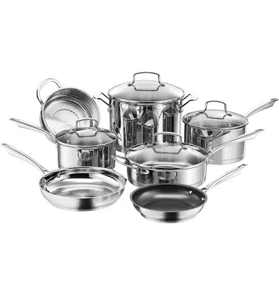 Cuisinart Professional Series 11-Piece Stainless Steel Cookware Set