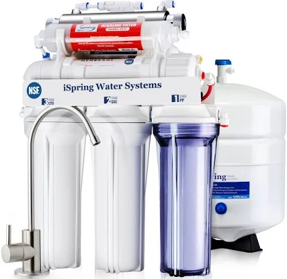 ISPRING RCC7AK-UV 7-Stage Under Sink Reverse Osmosis Water Filtration System