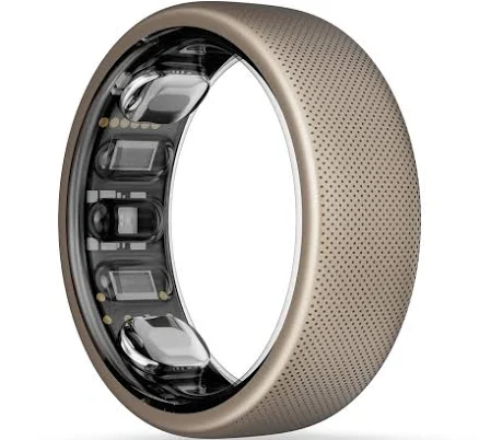 Amazfit Helio Smart Ring Health Tracker, No Subscription, Monitors Sleep, Heart Rate & Stress, Titanium Alloy, Water-Res