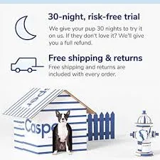 Casper Sleep Dog Bed, Plush Memory Foam, Small, Gray - Ergonomic comfort, Free Shipping Worldwide