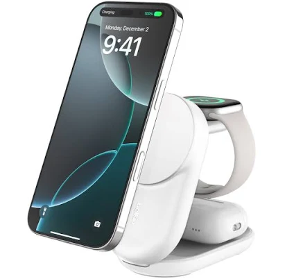 Belkin UltraCharge 3-in-1 Qi2 Foldable Magnetic Charger 25W