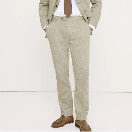 Banana Republic Men's Tailored Slim-Fit Linen-Cotton Suit Pant