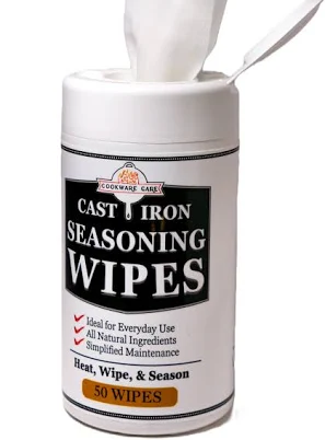 Convenient Cast Iron Seasoning Wipes