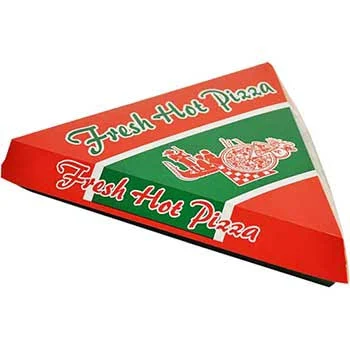 Pactiv Evergreen Green/Red Paper Pizza Clamshell