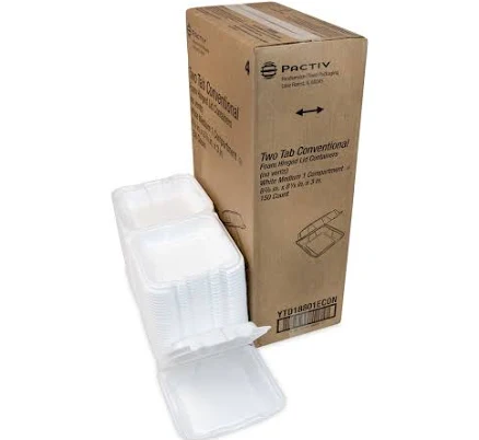 Pactiv Foam Hinged Lid Containers