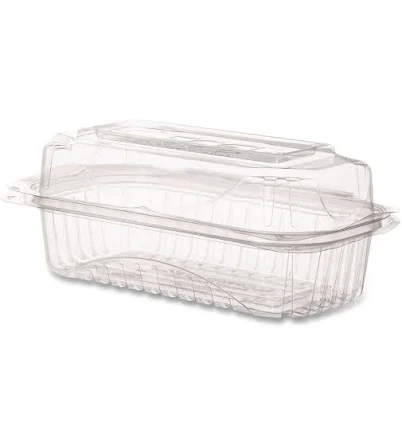 Eco-Products Compostable Clear Clamshell Hinged Food