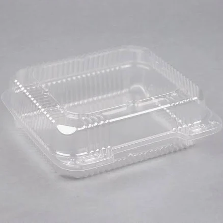 Durable Packaging Clear Hinged Containers 8 x 8 50 oz Clear 250/Carton