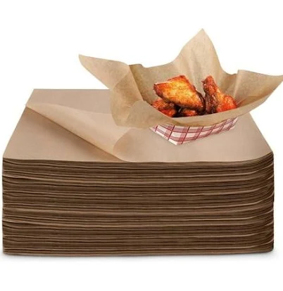 Stock Your Home 12 x 12 Grease Proof Pre Cut Natural Wax Paper Sheets
