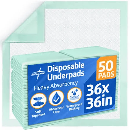 Medline Disposable Polymer Underpad