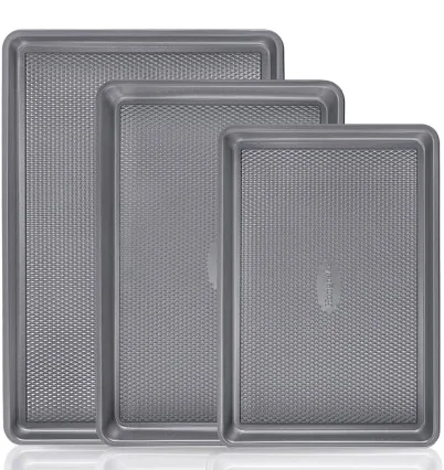 Diamond Texture Ceramic Nonstick Baking Sheet Set