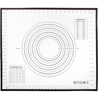 Black & White Silicone Work Mat - 20" x 20"