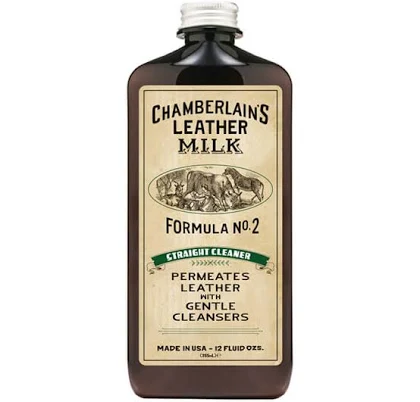 Straight Cleaner No. 2 - Premium Leather Cleaner with Applicator Pad 12oz