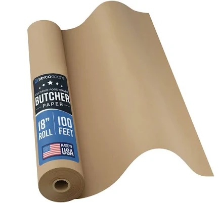 Bryco Goods White Kraft Butcher Paper Roll 18 Inch x 175 Feet