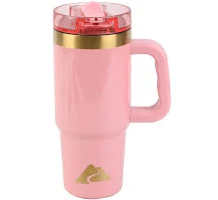 Ozark Trail 18 oz Stainless Steel Insulated Tumbler with Handle and Flip-Straw Lid