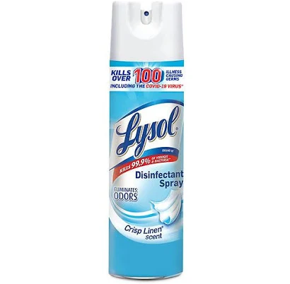 Lysol Disinfectant Spray Crisp Linen 19 oz