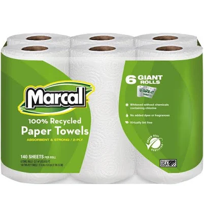 Marcal 100% Premium Recycled Kitchen Roll Towels