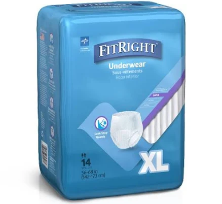 Medline FitRight Adult Incontinence Pull-Up Underwear