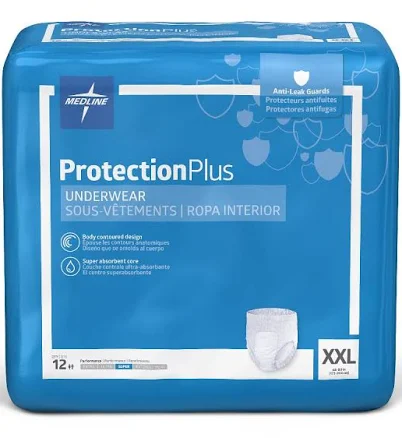 Medline Protection Plus Super Protective Adult Underwear