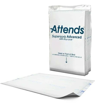 Attends Supersorb Advanced Premium Underpads with Dry-Lock