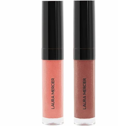 Laura Mercier Lip Glace Moisturizing Lip GlossDuo,MlnSrbt/CrmBrul
