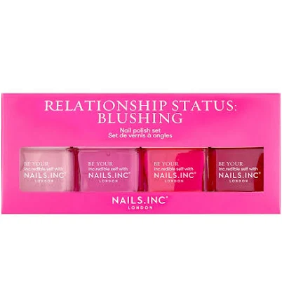 Nails.INC Relationship Status Blushing 4-Piece Nail Polish Set