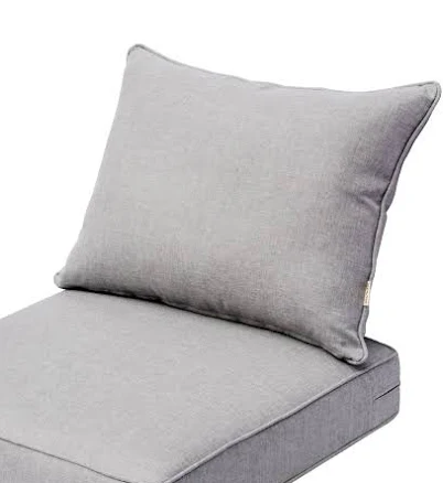 OVIOS Solid Indoor/ Outdoor Deep Seat Cushion Set - Grey