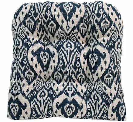 At Home Providence Awning Stripe Outdoor Wicker Seat Cushion