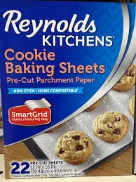 Reynolds Cookie Baking Sheets Parchment Paper Non-Stick 22 Sheets