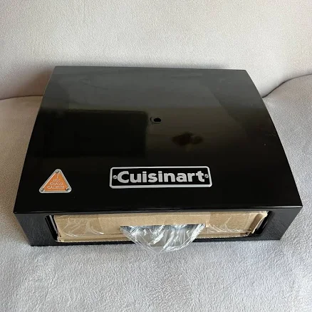 Cuisinart Grill Top Cordierite Baking Stone 12" Pizza Oven Box Kit