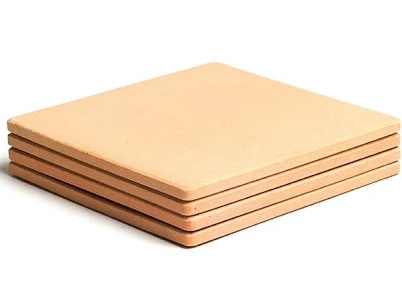 Charcoal Companion ThermaBond Square Mini Pizza Stone Tiles (Set of 4)