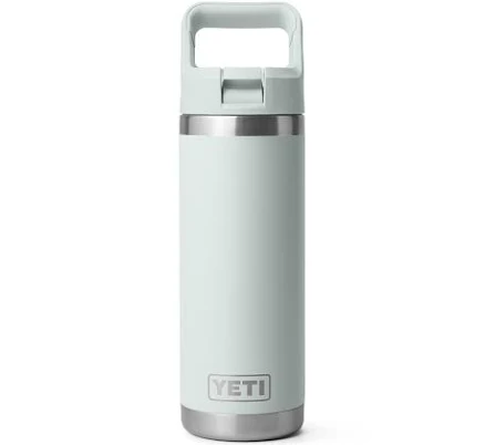 YETI Rambler 18 oz Water Bottle with Straw Cap in Ridgeline