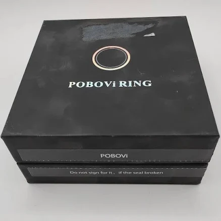 Pobovi Ring Oneplus - Ultra-thin Titanium Smart Ring - Rose Gold, Size