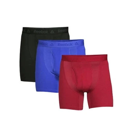 Reebok Men's Tech Comfort Sport Soft Boxer Briefs