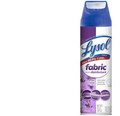 Lysol Fabric Disinfectant 15oz, Lavender Field 2X Wider Coverage15 oz