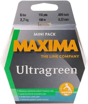 Maxima Ultragreen Monofilament Fishing Line 35lb Green