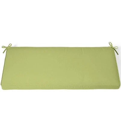48" X 18" Replacement Bench Cushion - Piped, Piped/Pesto - Grandin Road