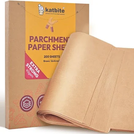 Heavy Duty Unbleached Parchment Paper for Baking