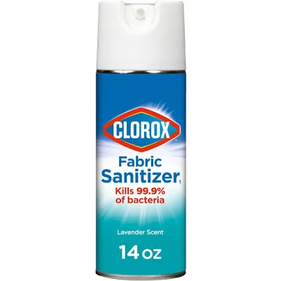 Clorox Fabric Sanitizer Aerosol Spray Lavender Scent 14 oz