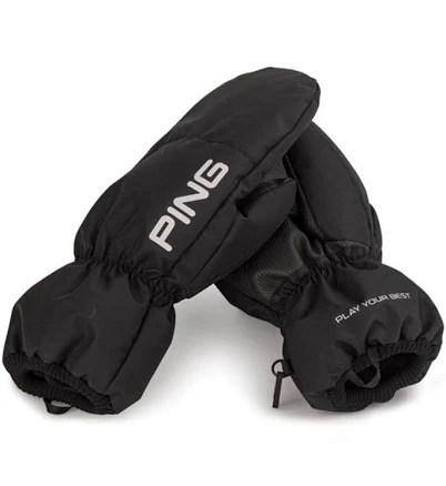 PING New Golf Black Cart Mittens Gloves OSFA Unisex NWT - New Sports & outdoors