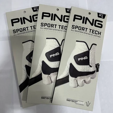 (3 pack) Ping Sport Tech Golf Glove Mens