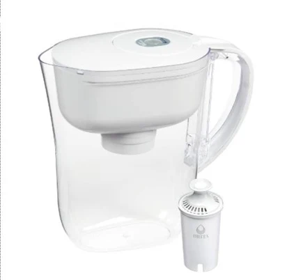 Aqua Optima Evolve Water Filter Pitcher for Tap with 1 Standard Filter, White, 6-Cup, Polyphosphate Filtration