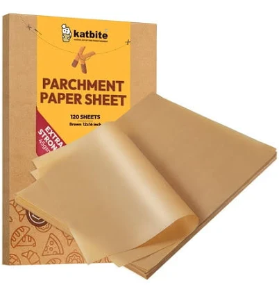 12x16 inch Heavy Duty Non-Stick Unbleached Parchment Paper