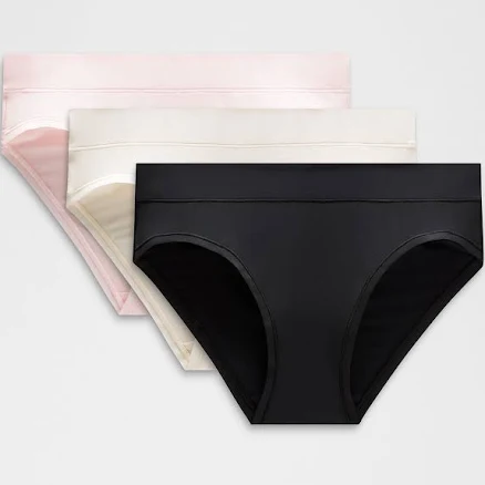 UnderEase Mid-Rise Bikini Underwear 3-Pack